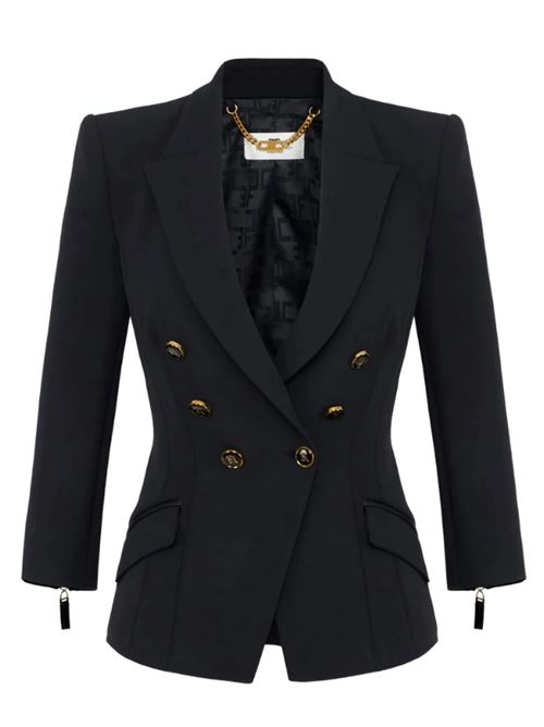 GIACCA IN DOPPIO CREPE ELISABETTA FRANCHI | GI17456E2110 Nero